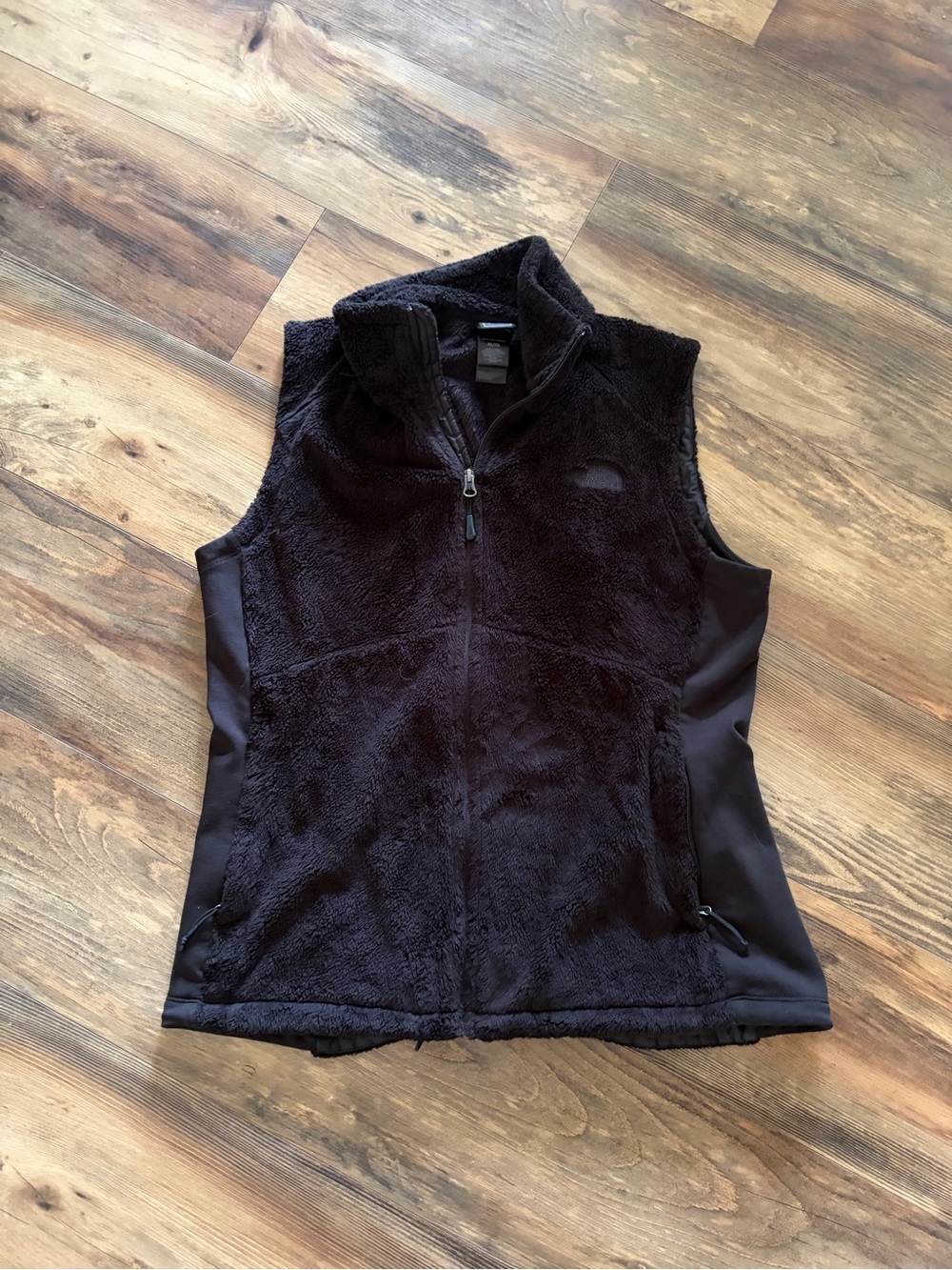 The North Face Black Sherpa Fleece Vest with Stretch Panels